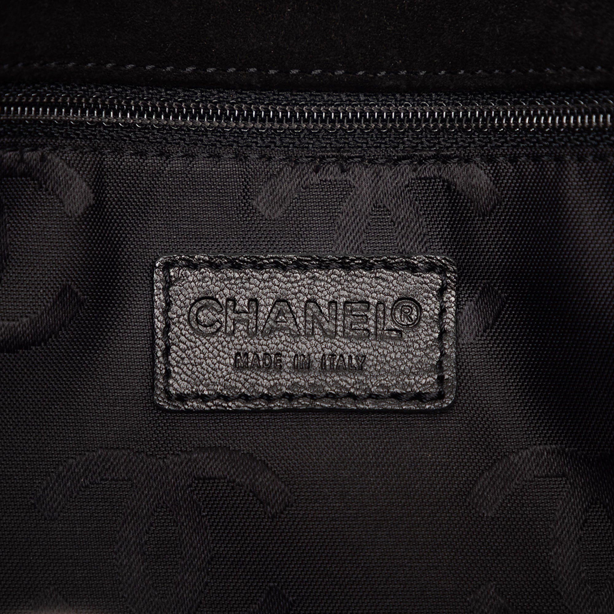 CC Stitched Suede Tote - Image 5