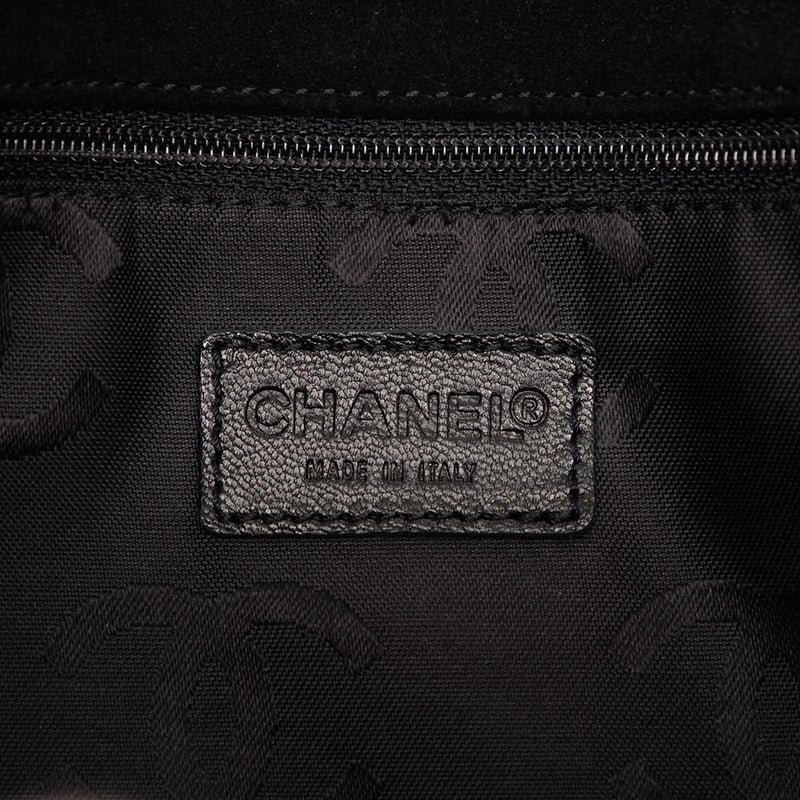 CC Stitched Suede Tote - Image 5