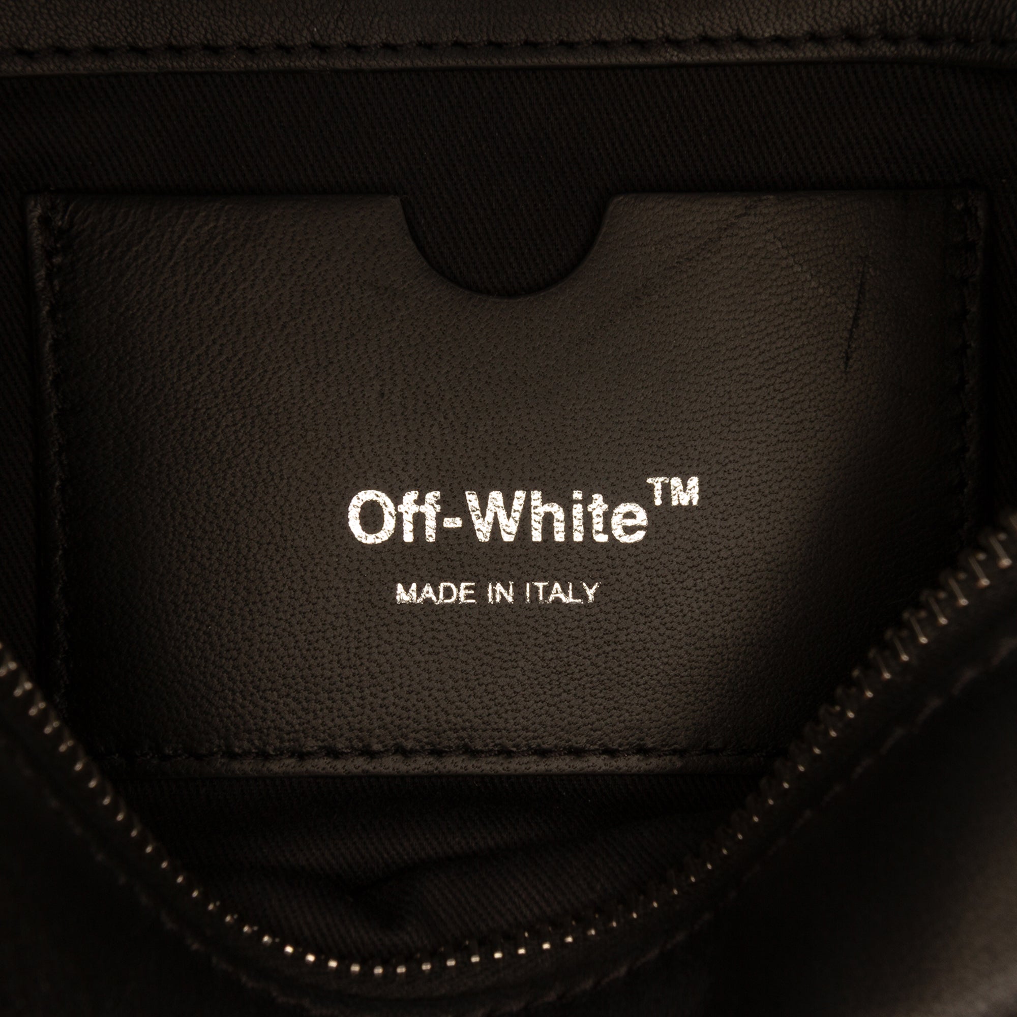 Leather Block Pouch Quote Clutch with Chain - Image 5