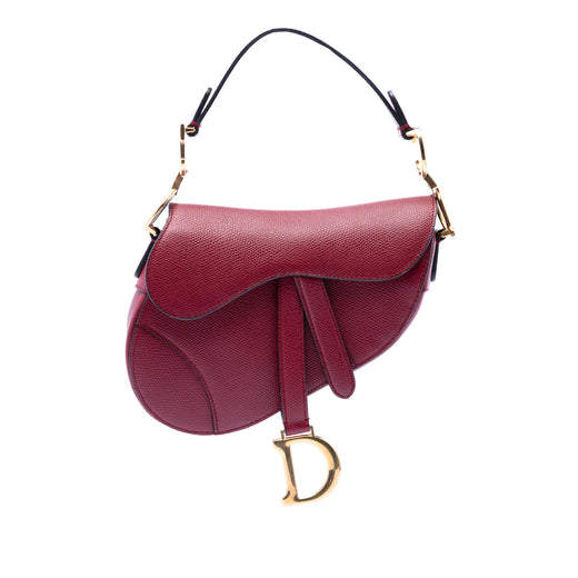 Mini Grained Calfskin Saddle Bag - Image 1