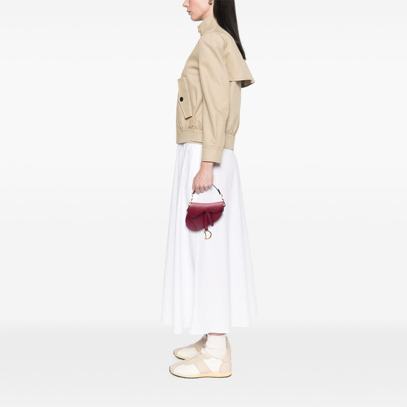 Mini Grained Calfskin Saddle Bag - Image 7
