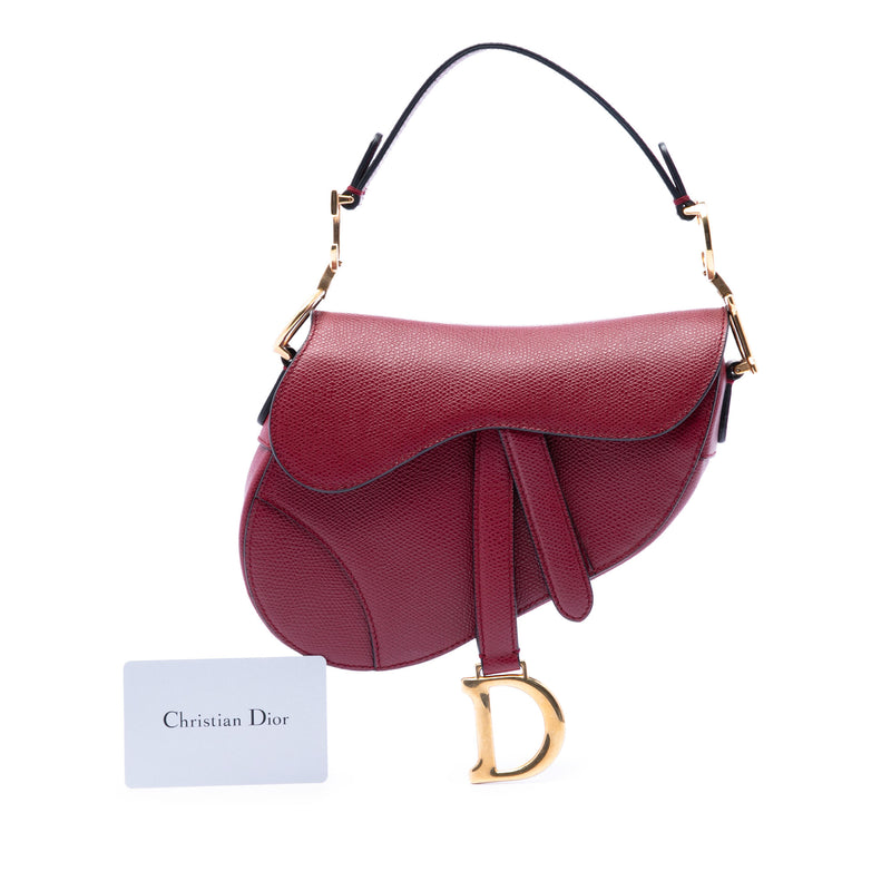 Mini Grained Calfskin Saddle Bag - Image 8