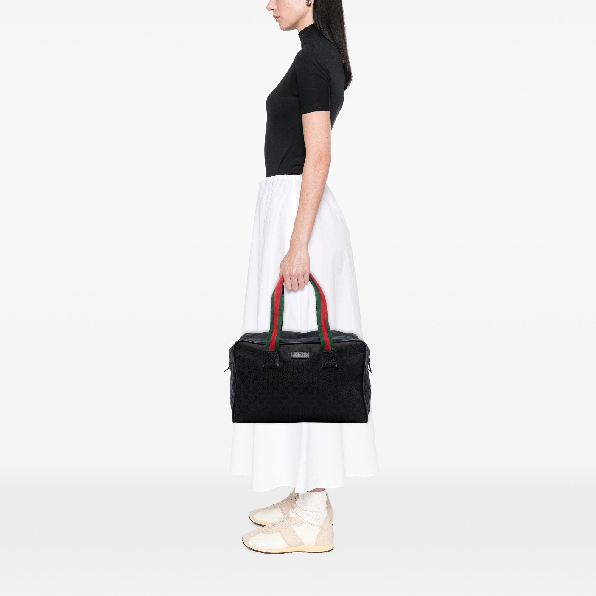 GG Canvas Web Travel Bag - Image 8