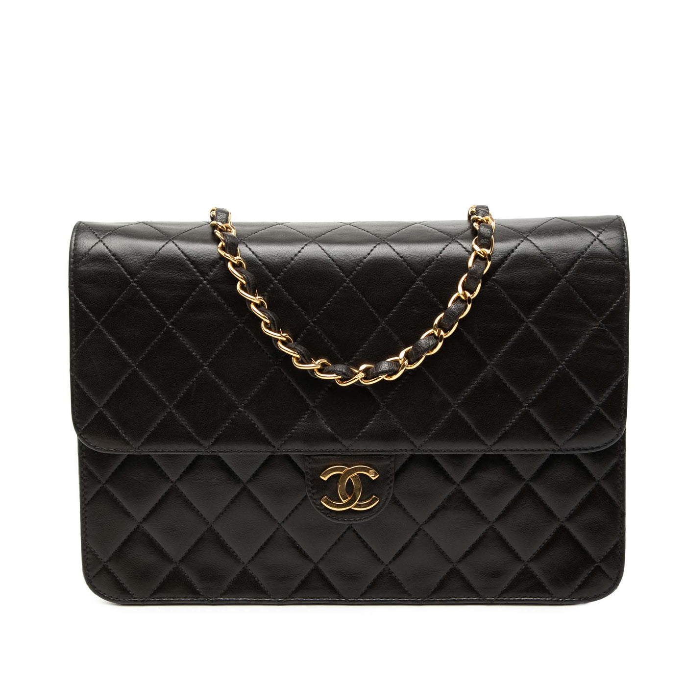 Medium CC Quilted Lambskin Single Flap - Image 1
