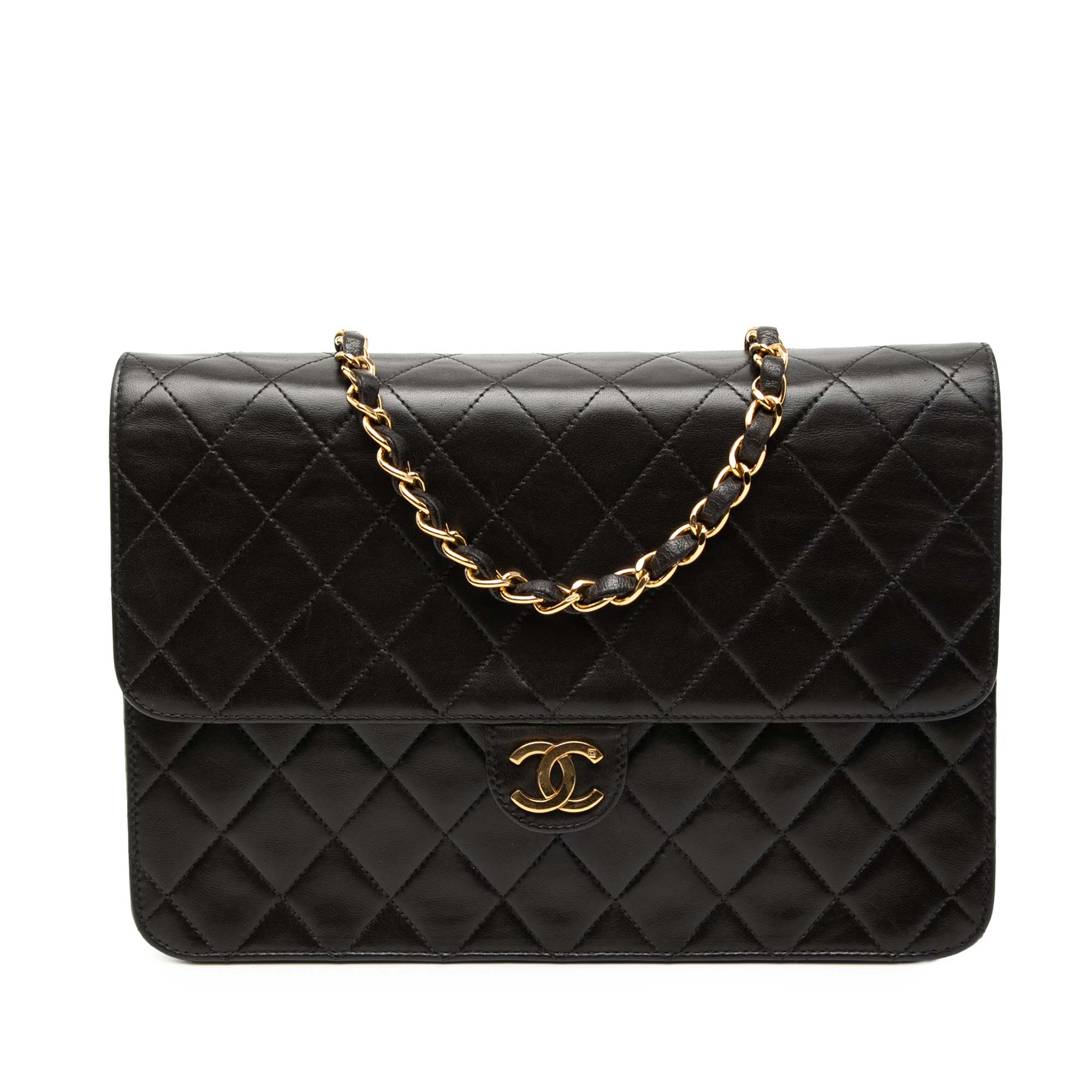 Medium CC Quilted Lambskin Single Flap - Image 1