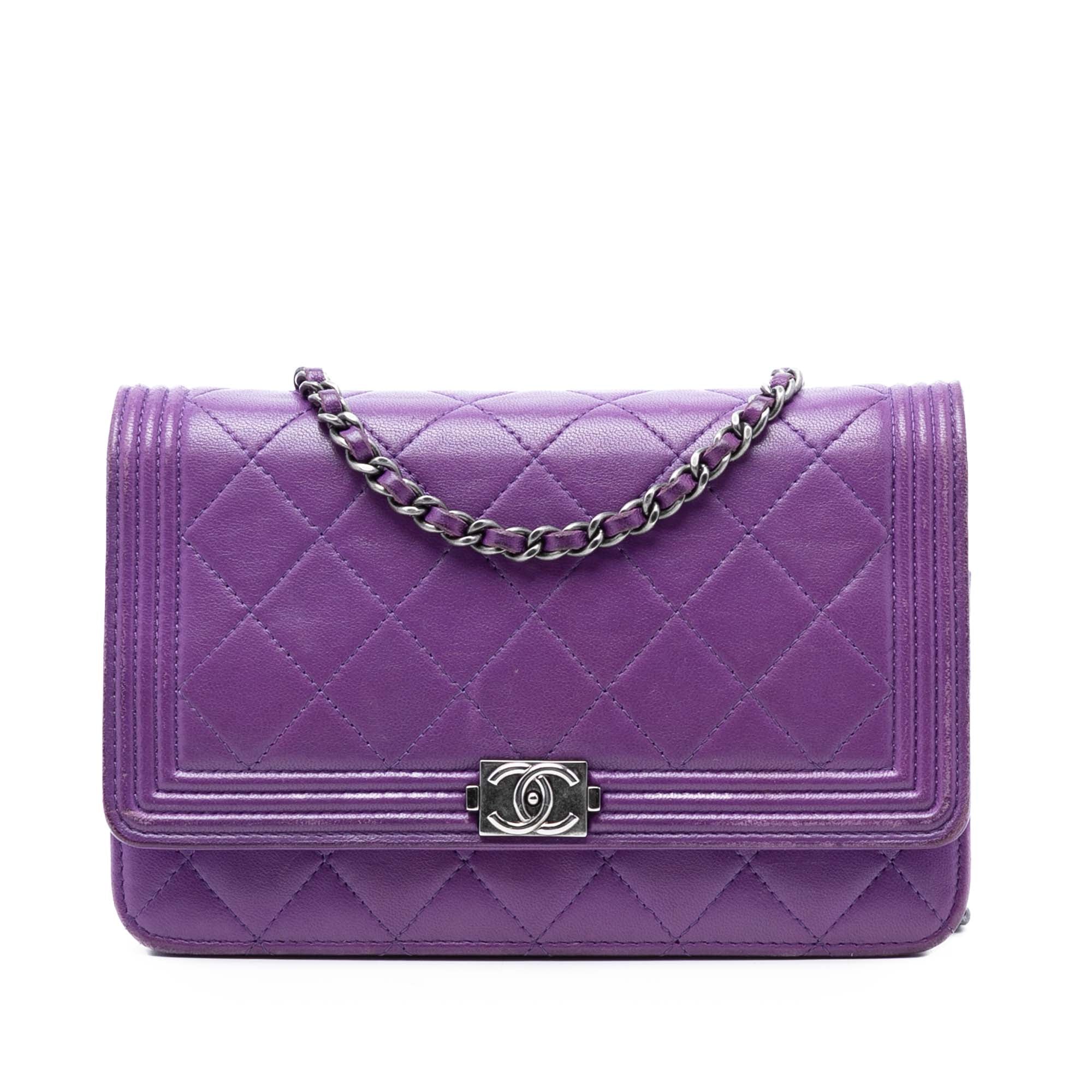 Quilted Lambskin Boy Wallet on Chain - Image 1
