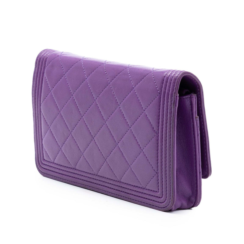 Quilted Lambskin Boy Wallet on Chain - Image 2