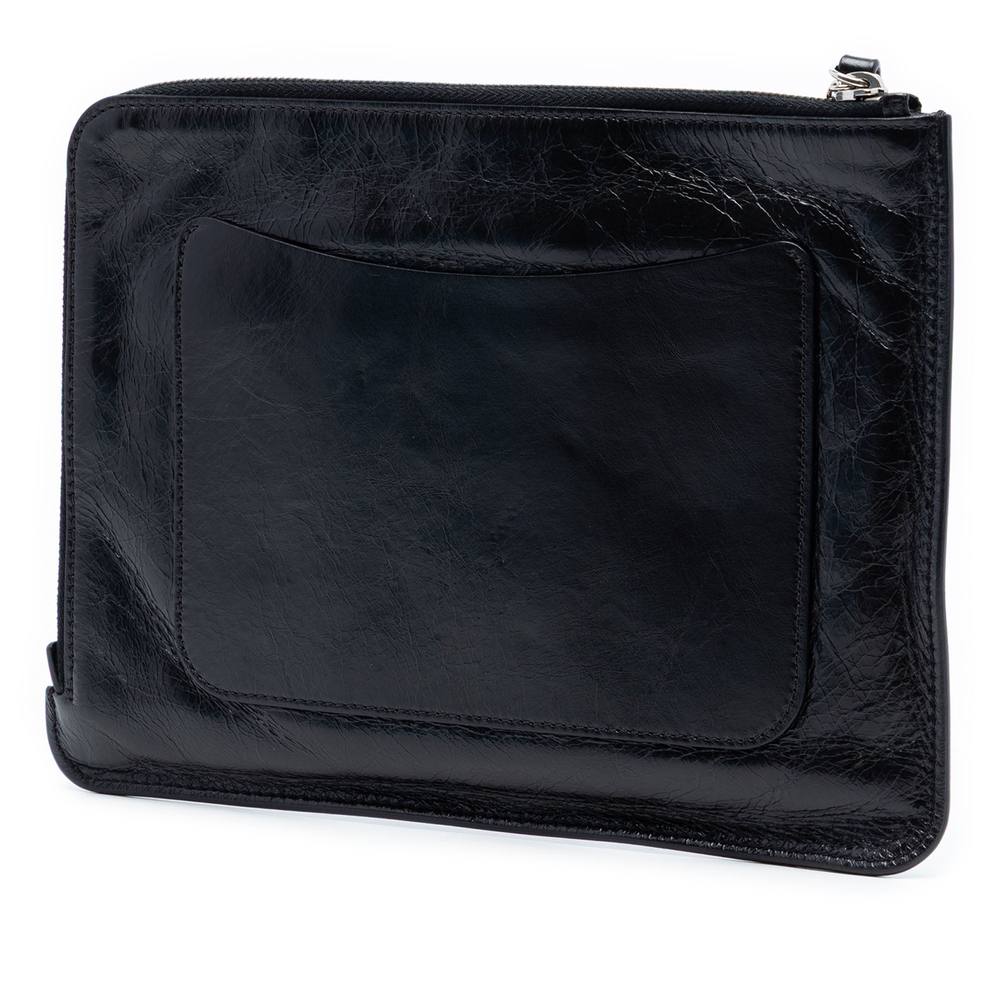 Distressed Calfskin Je Ne Suis Pas En Solde Clutch - Image 2