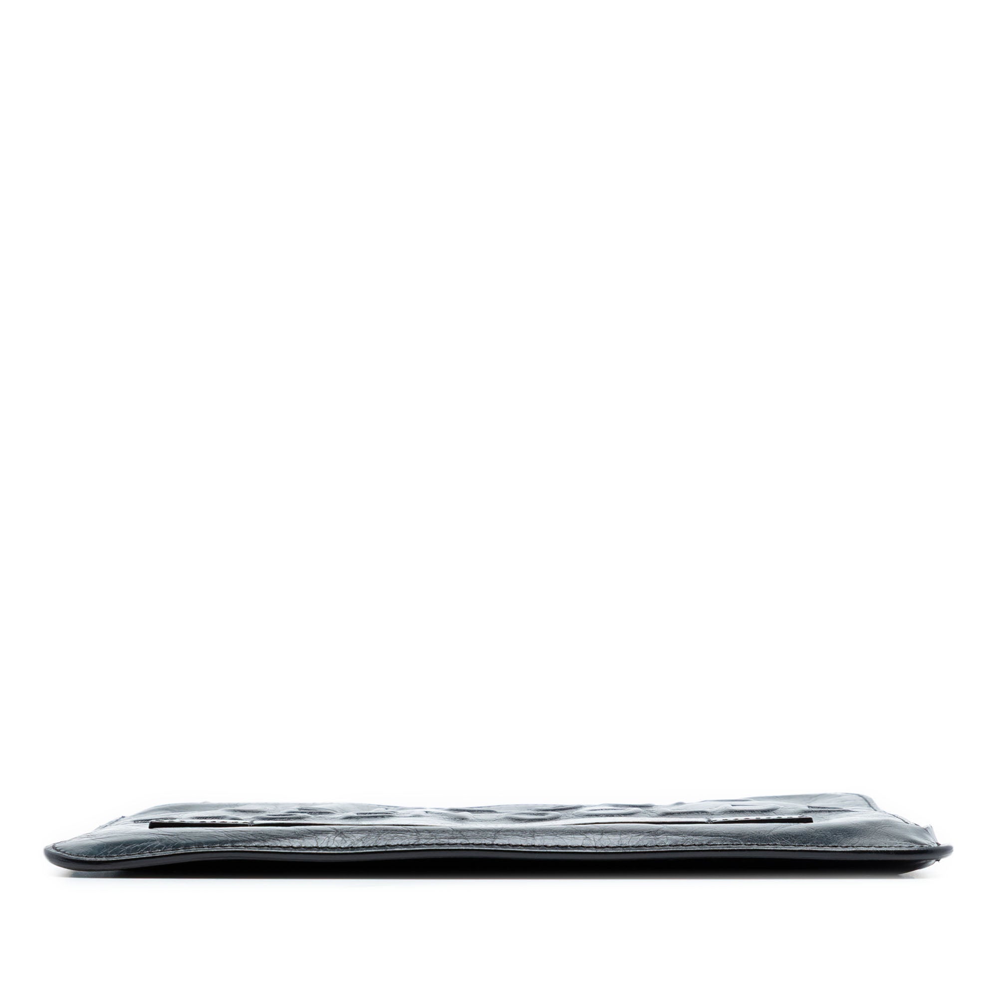 Distressed Calfskin Je Ne Suis Pas En Solde Clutch - Image 3
