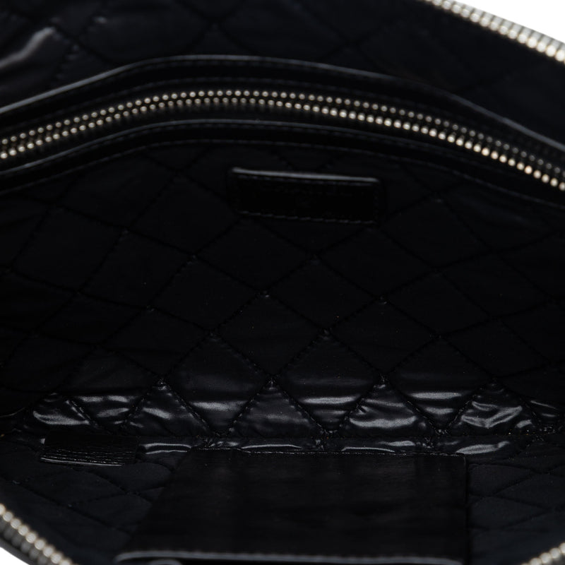 Distressed Calfskin Je Ne Suis Pas En Solde Clutch - Image 4