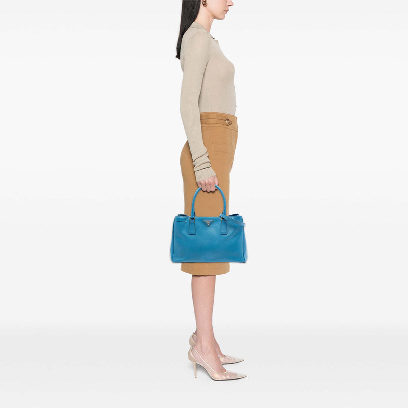 Medium Saffiano Lux Galleria Satchel - Image 6