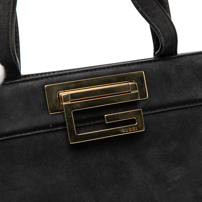 G Suede Handbag - Image 8