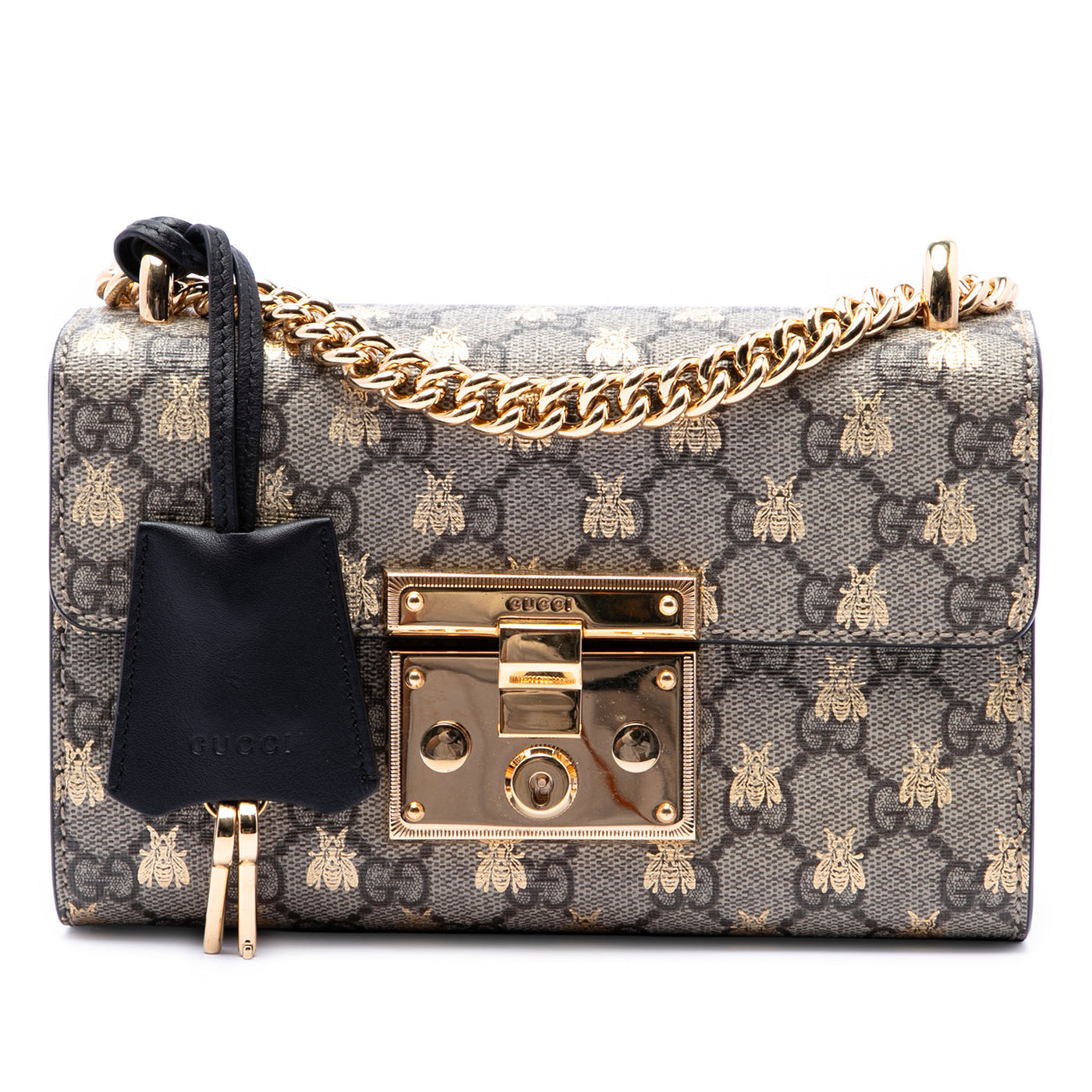 Small GG Supreme Bee Padlock Crossbody - Image 1