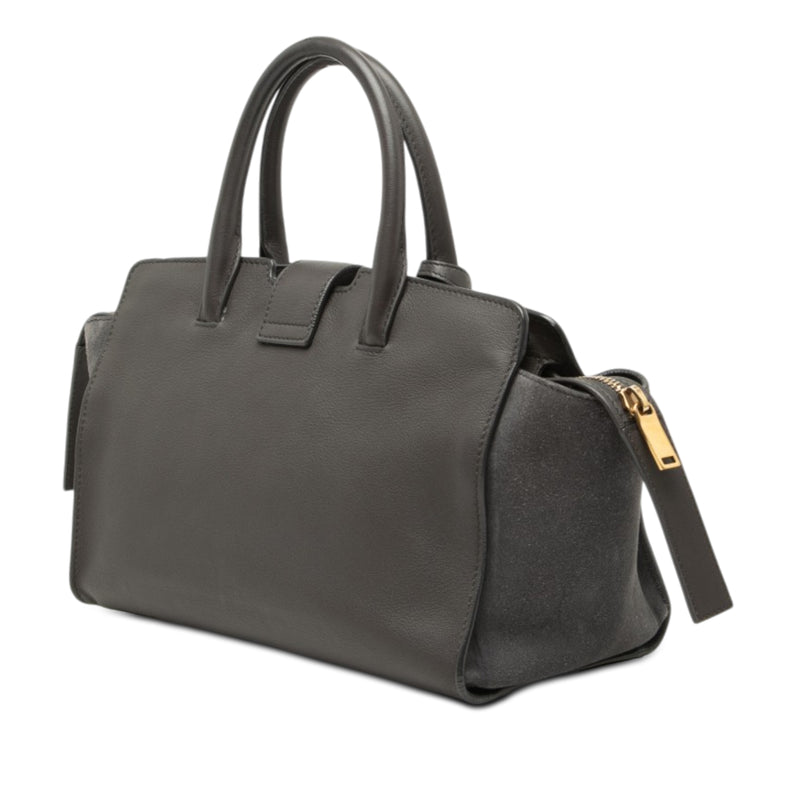 Baby Leather Monogram Downtown Cabas Satchel - Image 2