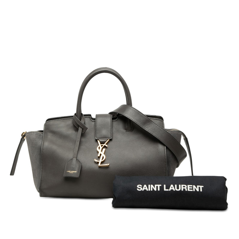 Baby Leather Monogram Downtown Cabas Satchel - Image 8