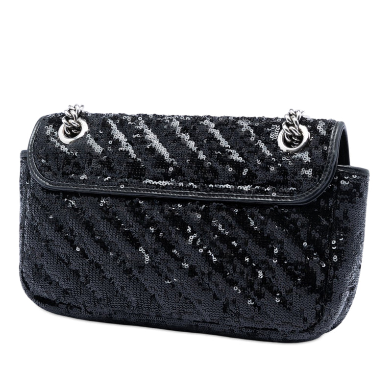 Medium GG Marmont Matelasse Sequin and Leather Shoulder Bag - Image 2