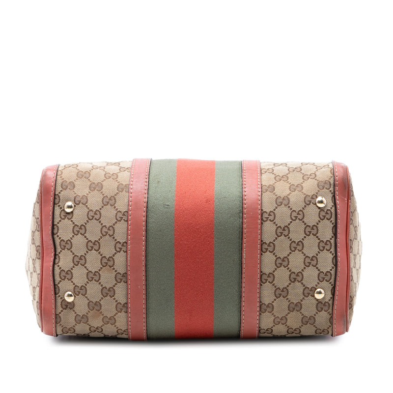 Medium GG Canvas Web Joy Boston Bag - Image 3