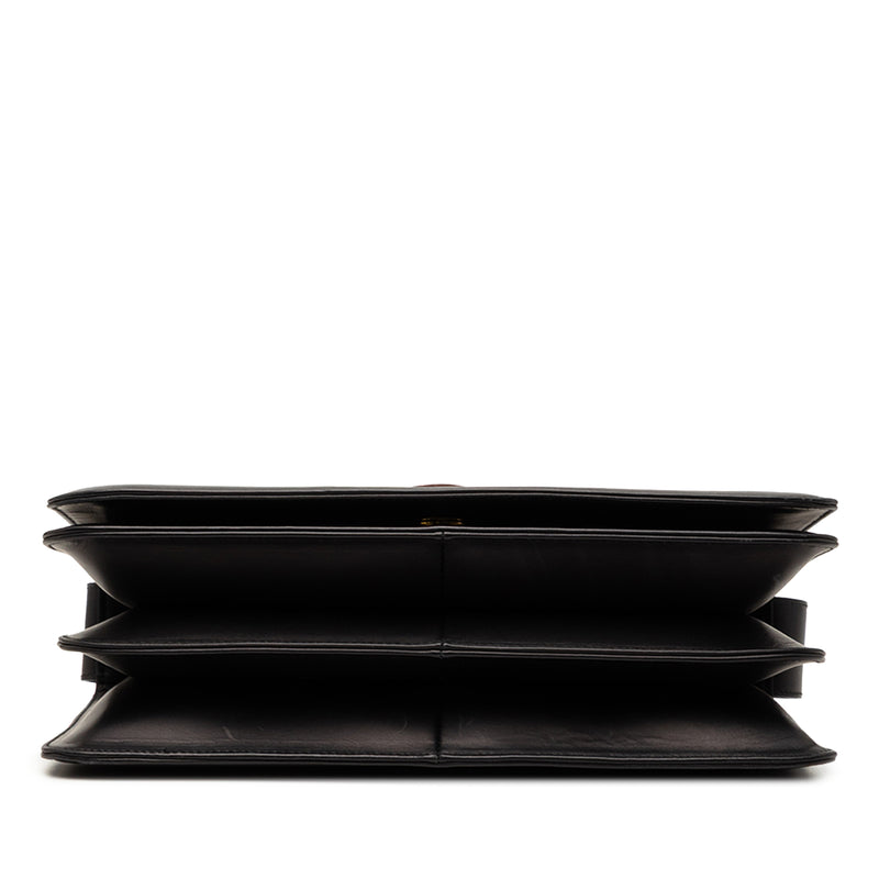 Leather Wooden Gancini Shoulder Bag - Image 3