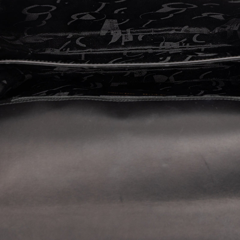 Leather Wooden Gancini Shoulder Bag - Image 4