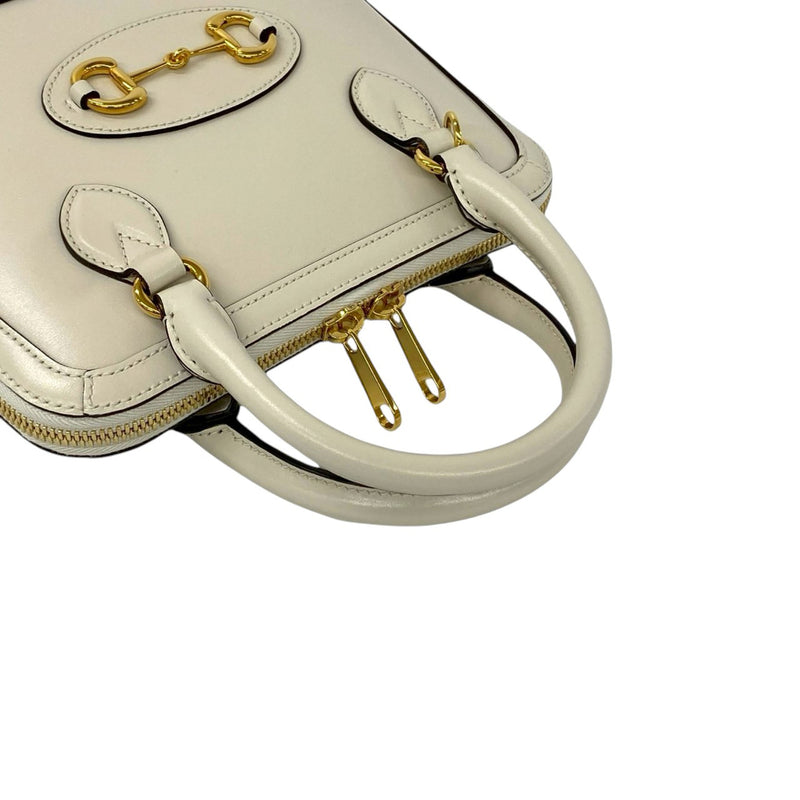 Small Leather Horsebit 1955 Satchel - Image 7