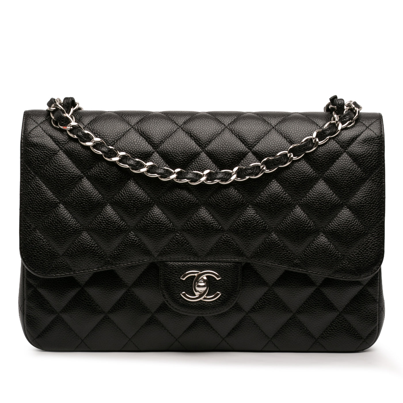 Jumbo Classic Caviar Double Flap - Image 1