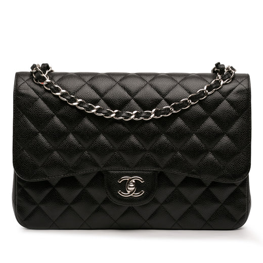 Jumbo Classic Caviar Double Flap - Image 1
