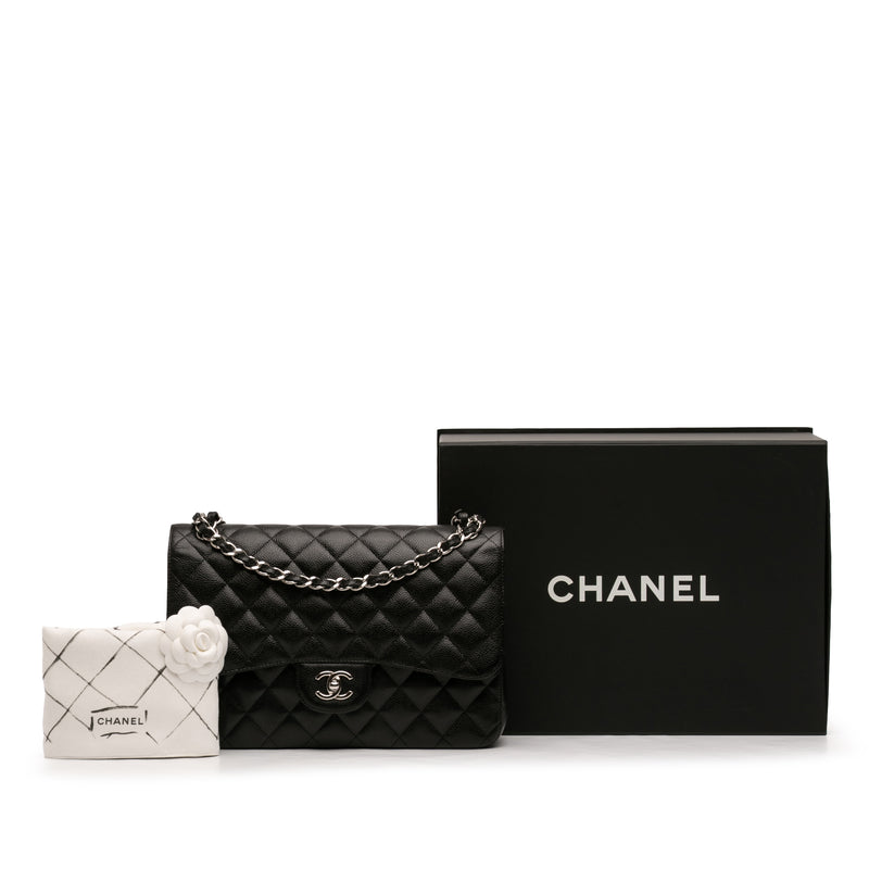 Jumbo Classic Caviar Double Flap - Image 7