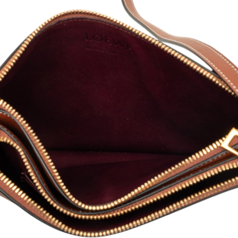 Leather Gate Double Zip Pouch - Image 4