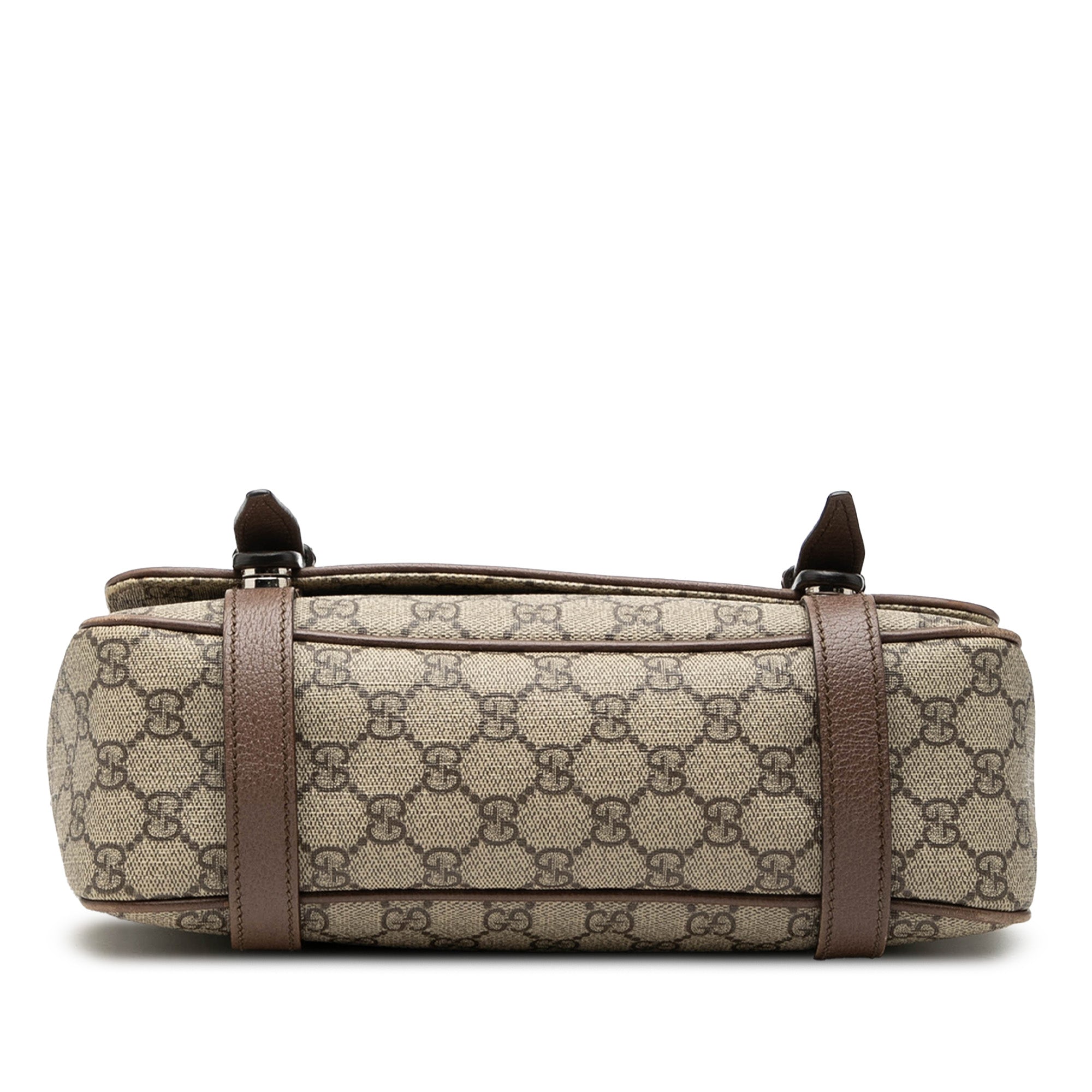 GG Supreme Textured Dollar Calfskin Retro Interlocking G Flap Messenger Bag - Image 3