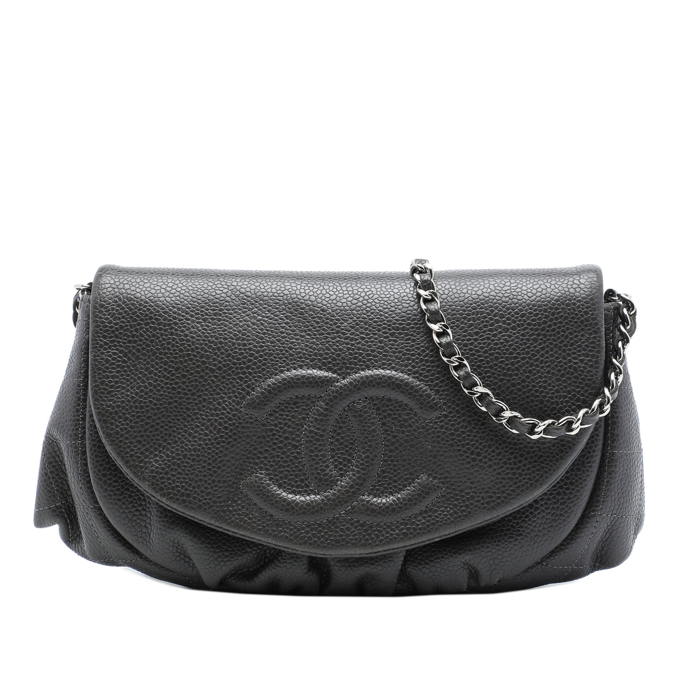 CC Caviar Half Moon Wallet on Chain - Image 1