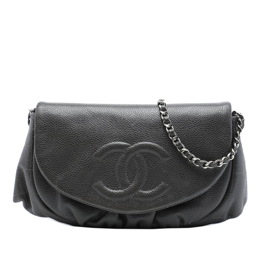 CC Caviar Half Moon Wallet on Chain - Image 1