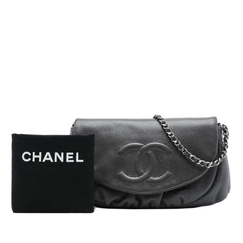 CC Caviar Half Moon Wallet on Chain - Image 7