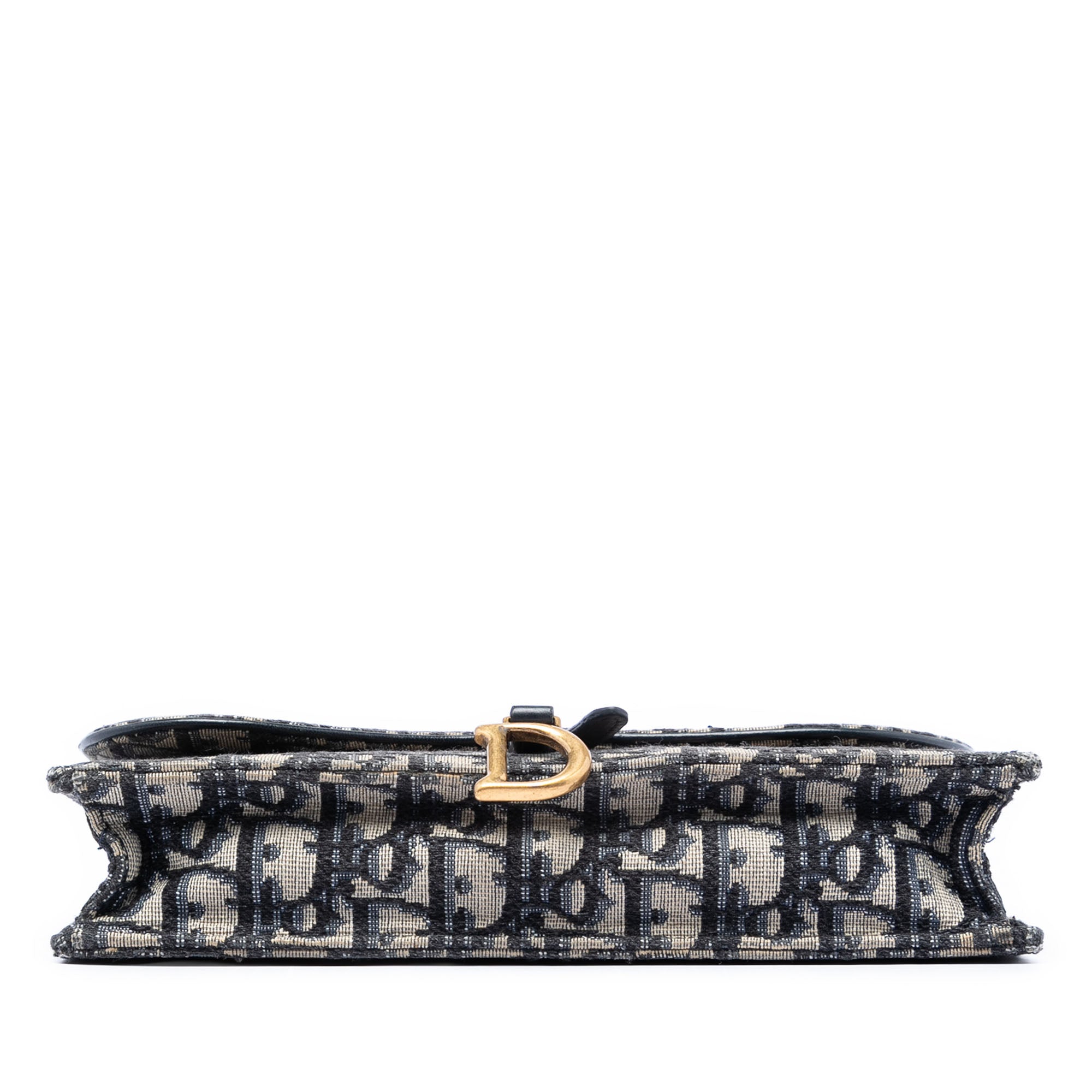 Oblique Canvas Saddle Pouch Wallet on Chain - Image 3
