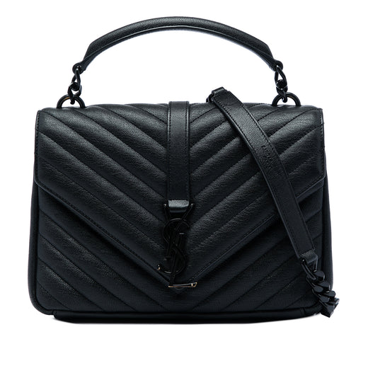 Medium Chevron Sheepskin  Monogram Monochrome College Bag - Image 1