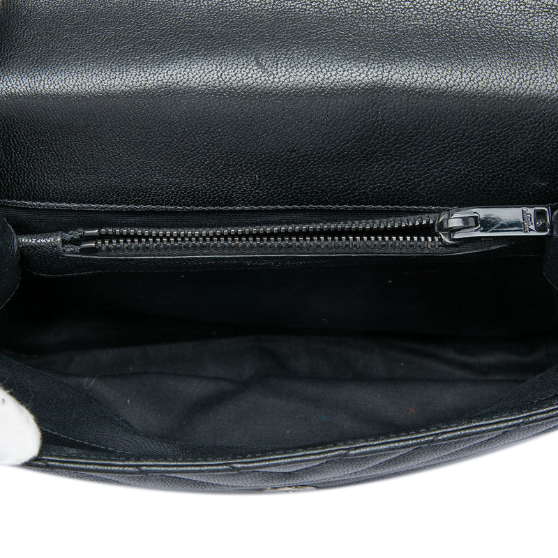 Medium Chevron Sheepskin  Monogram Monochrome College Bag - Image 4