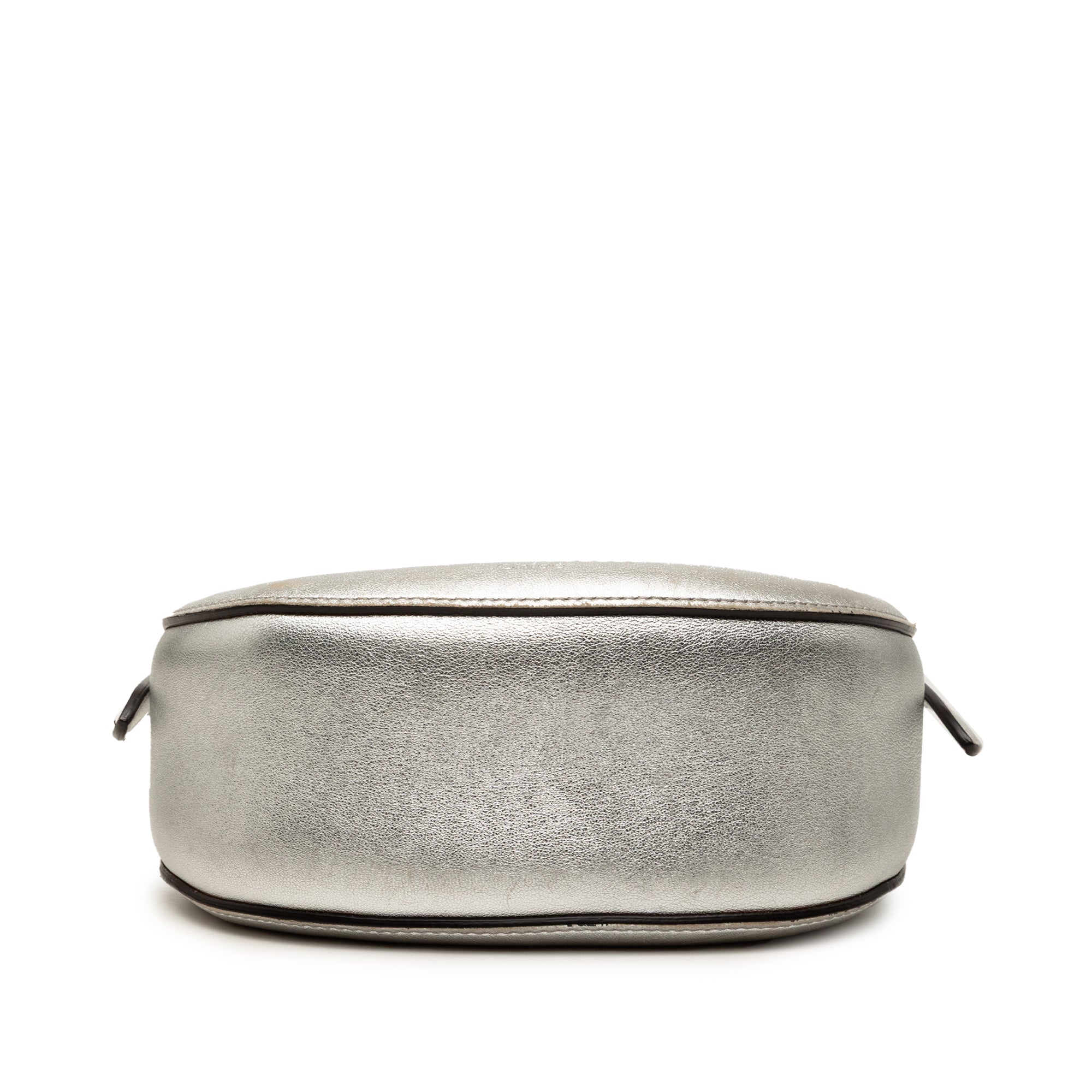 Small Metallic Leather Kiss Satchel - Image 3