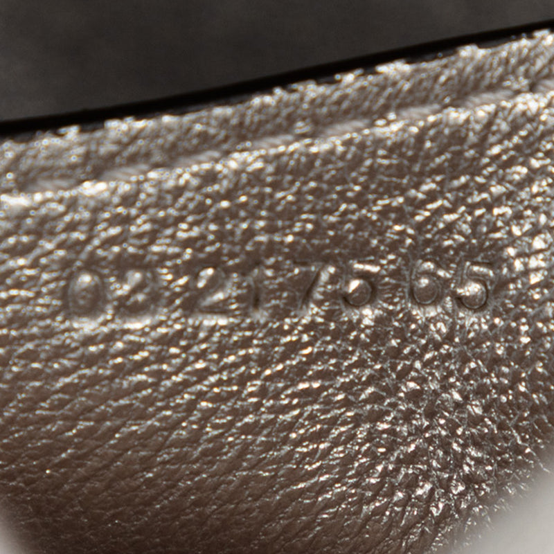 Small Metallic Leather Kiss Satchel - Image 6