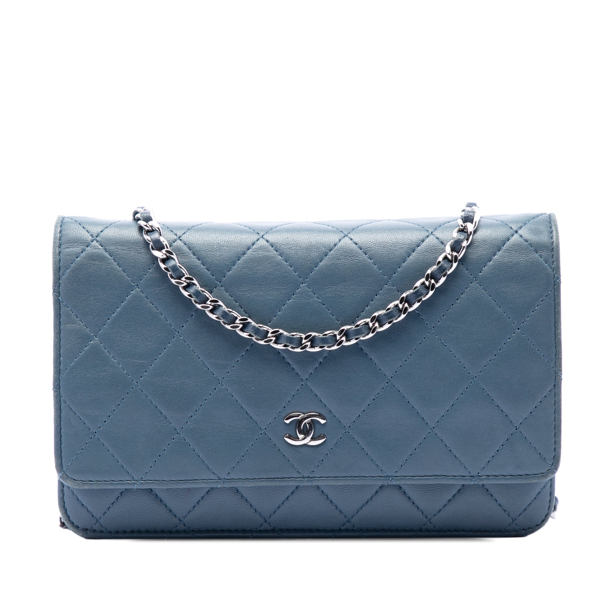 CC Quilted Lambskin Wallet On Chain - Image 1
