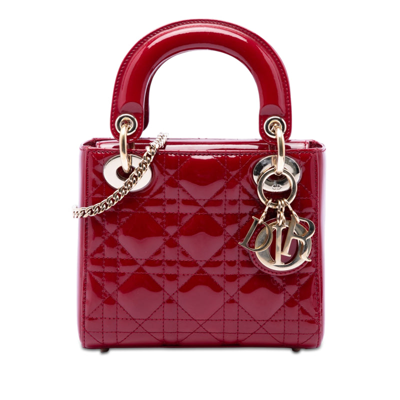 Mini Patent Cannage Lady Dior
