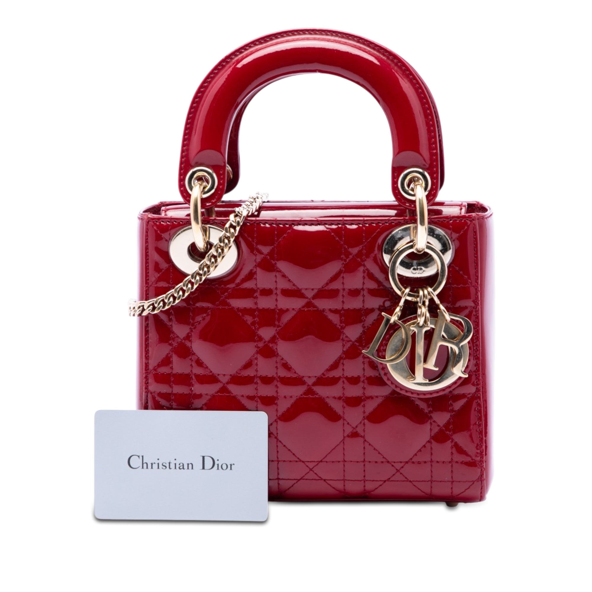 Mini Patent Cannage Lady Dior - Image 7