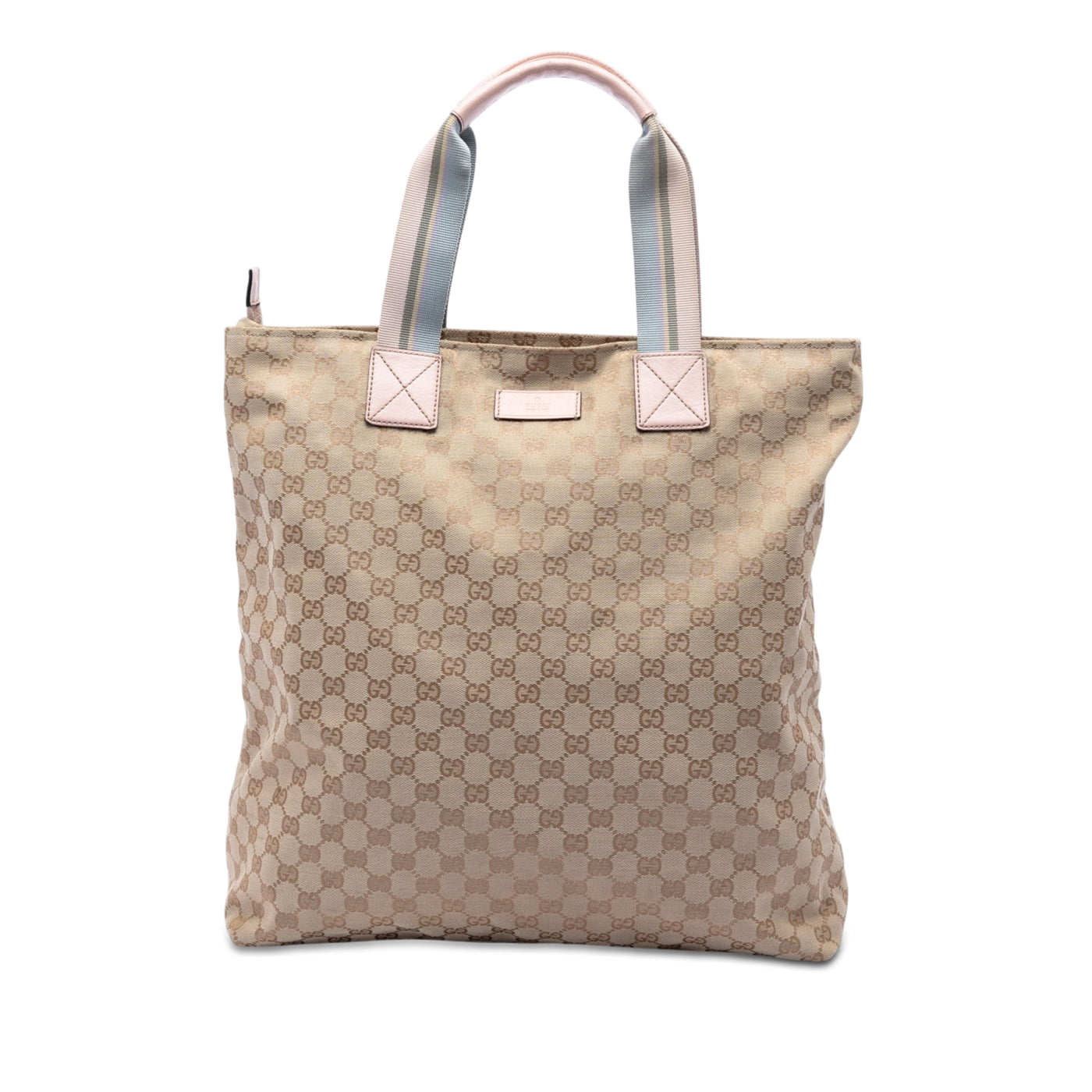 GG Canvas Web Vertical Tote - Image 1