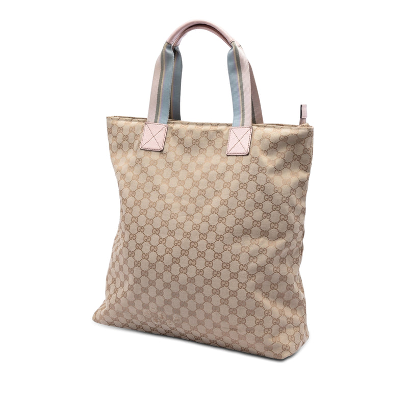 GG Canvas Web Vertical Tote - Image 2