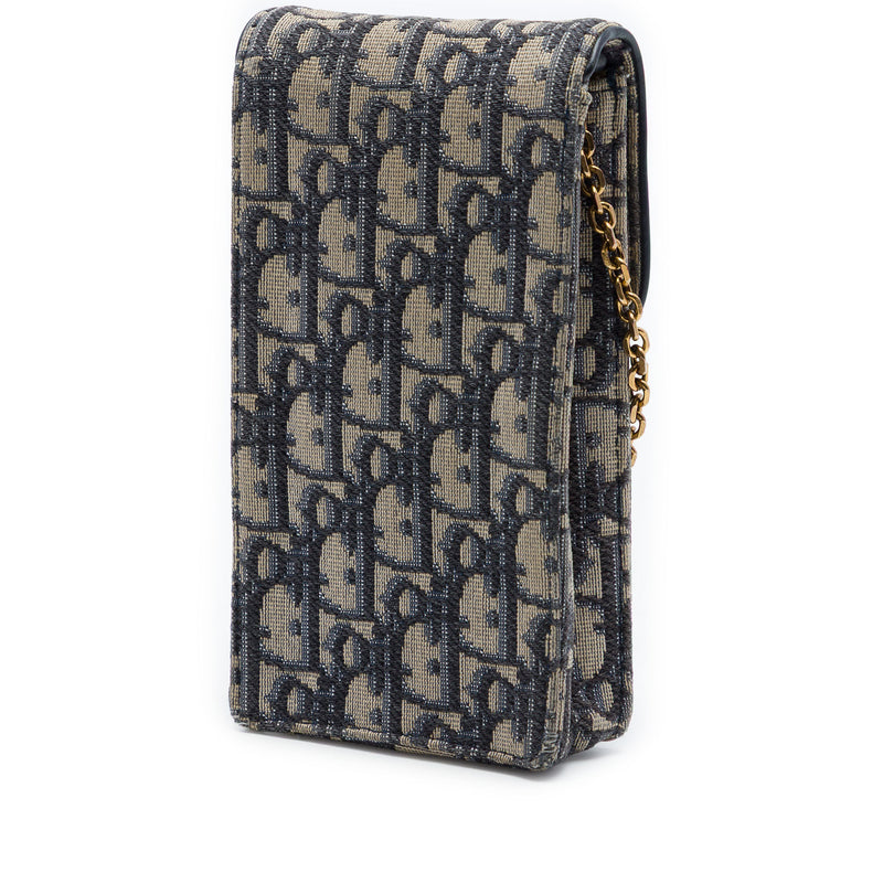 Oblique Canvas Saddle Phone Holder Crossbody - Image 2