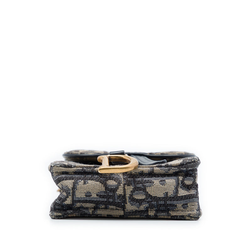 Oblique Canvas Saddle Phone Holder Crossbody - Image 3