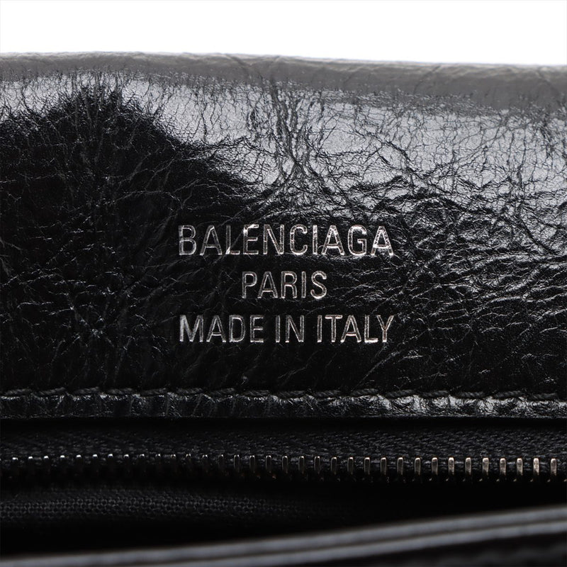 Small Leather BB Soft Flap Satchel - Image 5