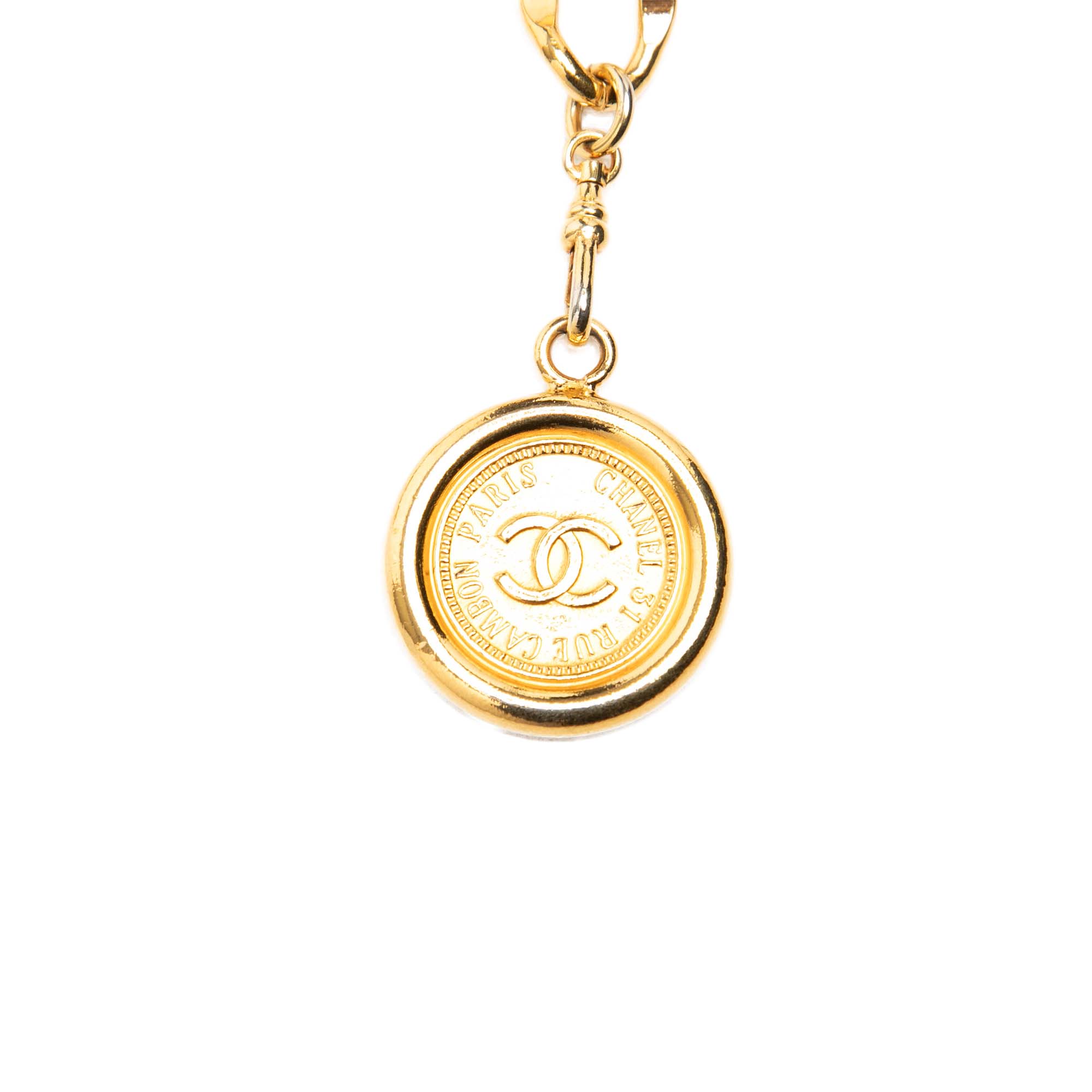 Gold Plated CC Medallion Chain Belt - Image 2