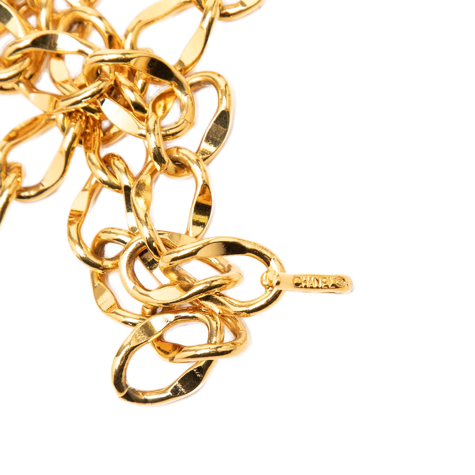 Gold Plated CC Medallion Chain Belt - Image 3