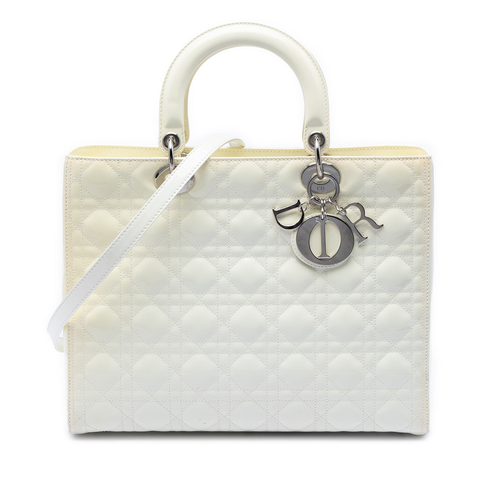 Large Lambskin Cannage Lady Dior - Image 1
