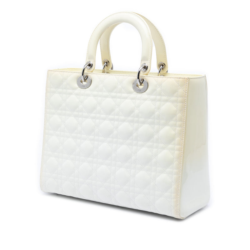 Large Lambskin Cannage Lady Dior - Image 2