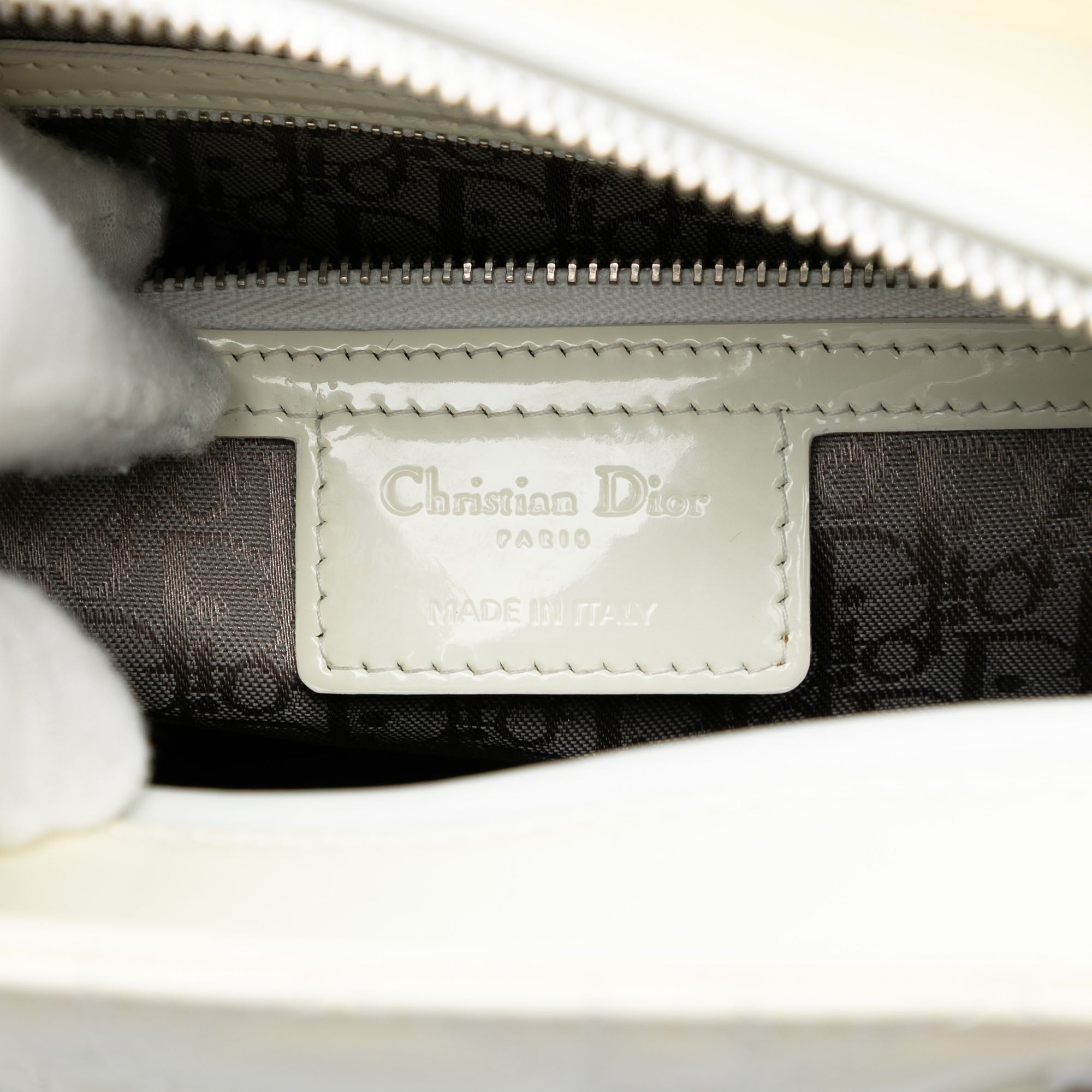 Large Lambskin Cannage Lady Dior - Image 5